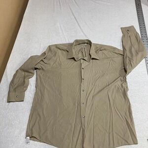 Tan Vanheusen beige men 32/33 XL shirt. SKU332# shirt